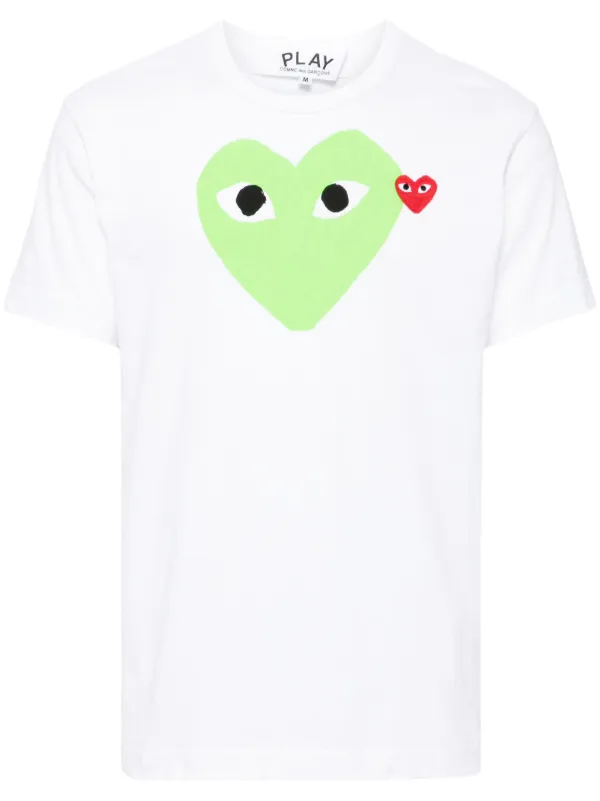 Green cdg shirt online