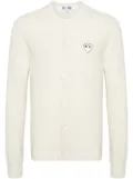 Comme Des Garçons Play wool cardigan - Neutrals