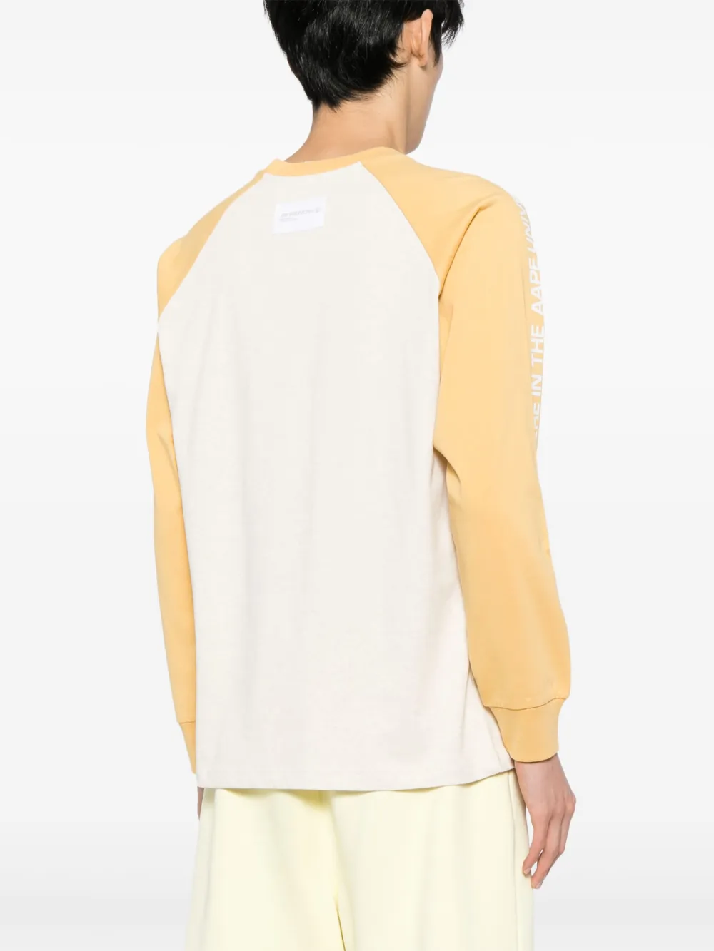 Cheap AAPE BY *A BATHING APE logo-patched raglan-sleeved T-shirt Men