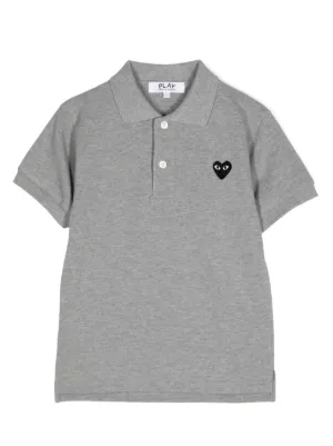 美品 PLAY COMME des GARCONS レッドハートロゴ ポロシャツ Comme Des Garçons Play ハートロゴ ポロシャツ 通販 - FARFETCH