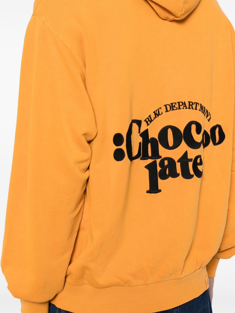 Shop Chocoolate Logo-embroidered Hoodie In Orange