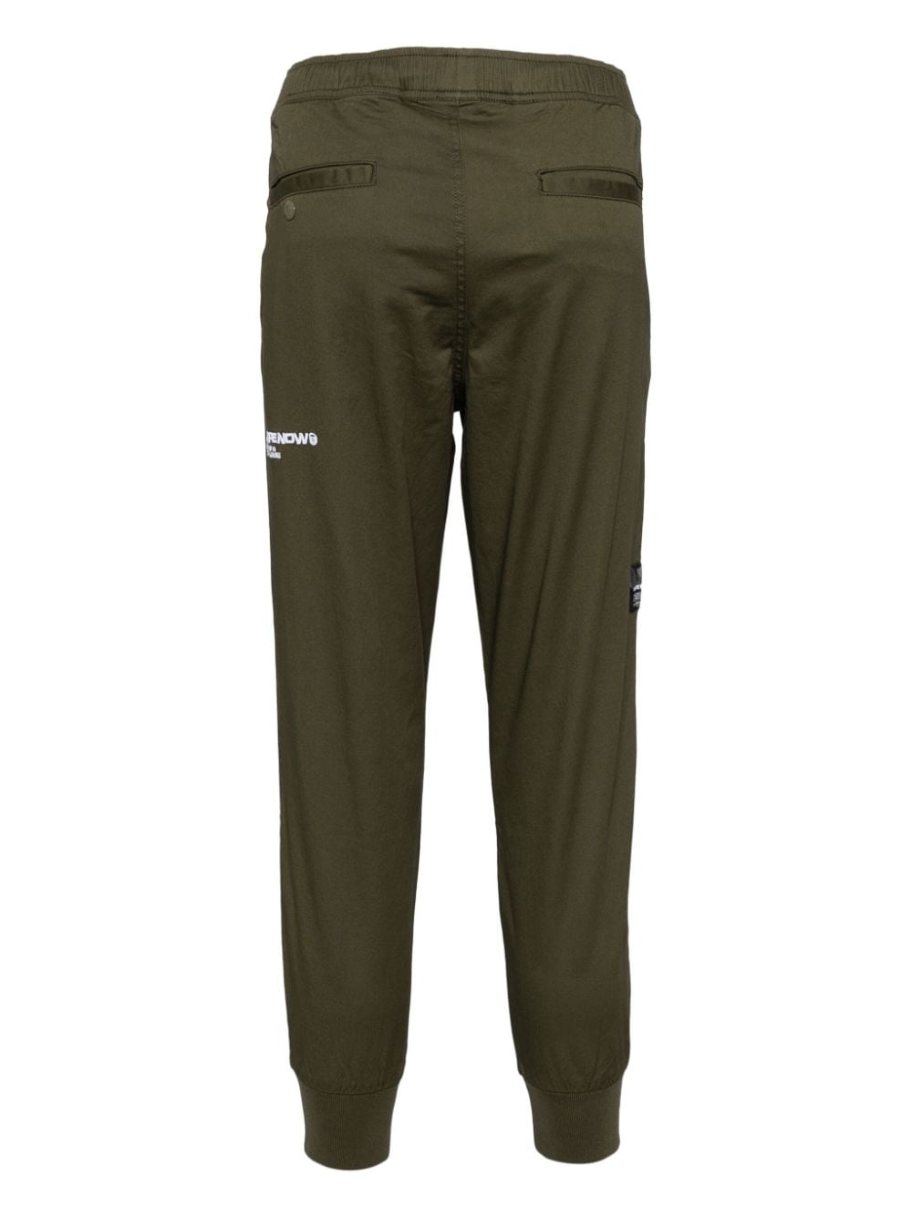 Shop Aape By A Bathing Ape Logo-patch Chino Trousers In Neutrals