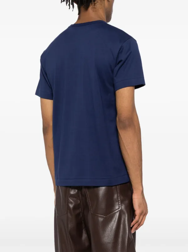 Comme Des Garçons Play heart-printed T-shirt | Blue | FARFETCH