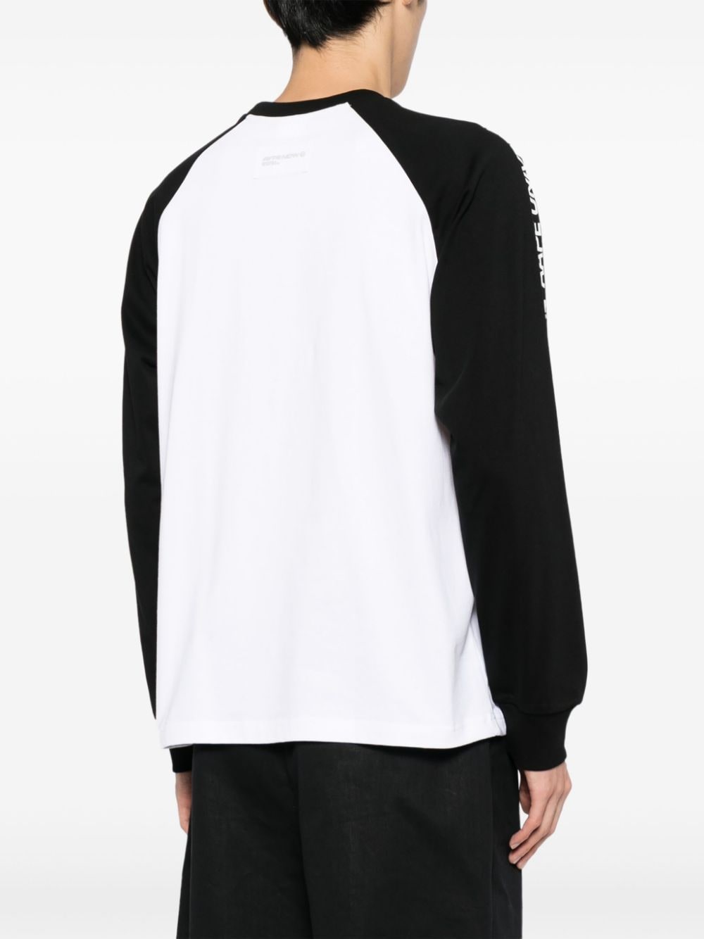 Shop Aape By A Bathing Ape Logo-patched Raglan-sleeved T-shirt In White