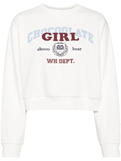 CHOCOOLATE logo print sweatshirt 