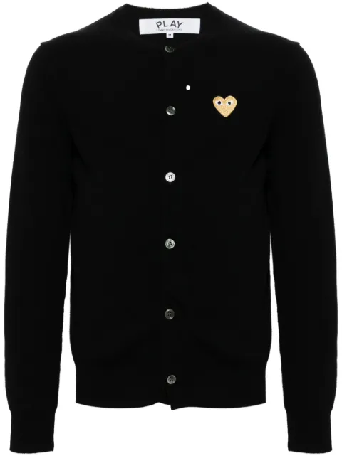 Comme Des Garçons Play heart-patch wool cardigan
