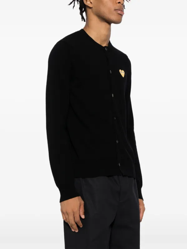 ☆COMME des GARÇONS ブラック カーディガン ☆ COMME des GARCONS CDGカーディガン (COMME des GARCONS