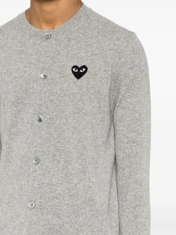 Comme des garcons grey cardigan on sale