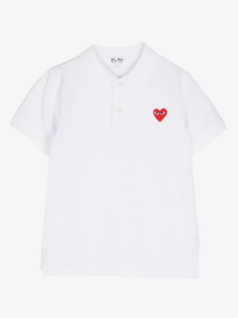Comme Des Garçons Play Kids Besticktes Poloshirt
