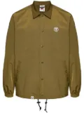 AAPE BY *A BATHING APE® logo-patch long-sleeved jacket - Brown