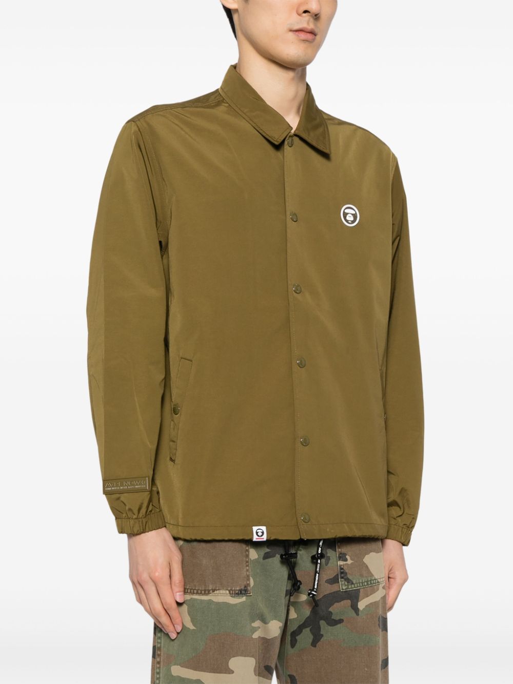 AAPE BY *A BATHING APE logo-patch long-sleeved jacket Men