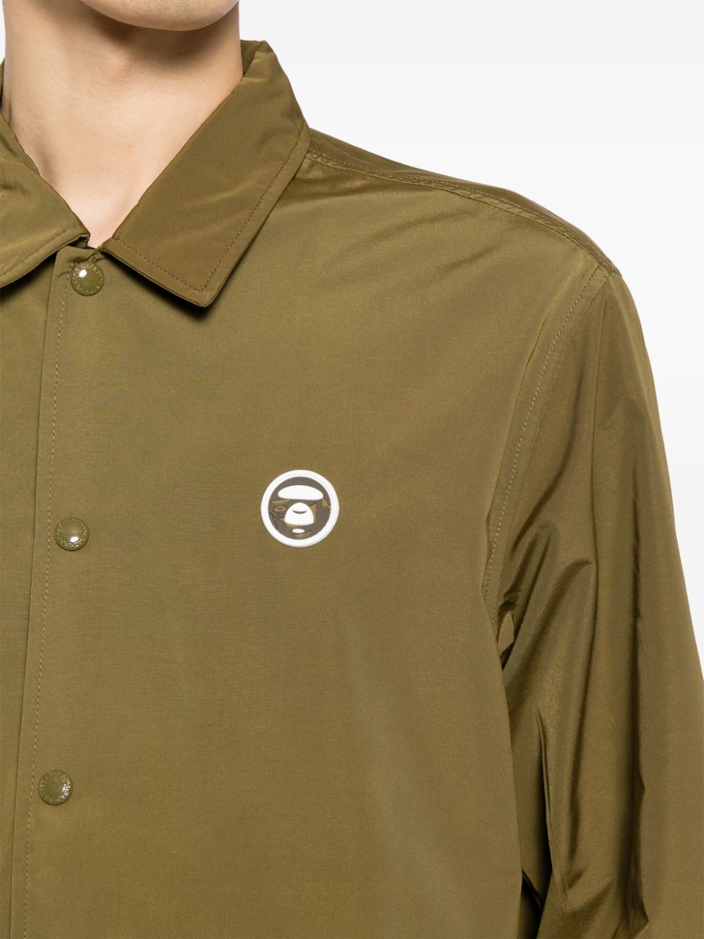 AAPE BY *A BATHING APE logo-patch long-sleeved jacket Men