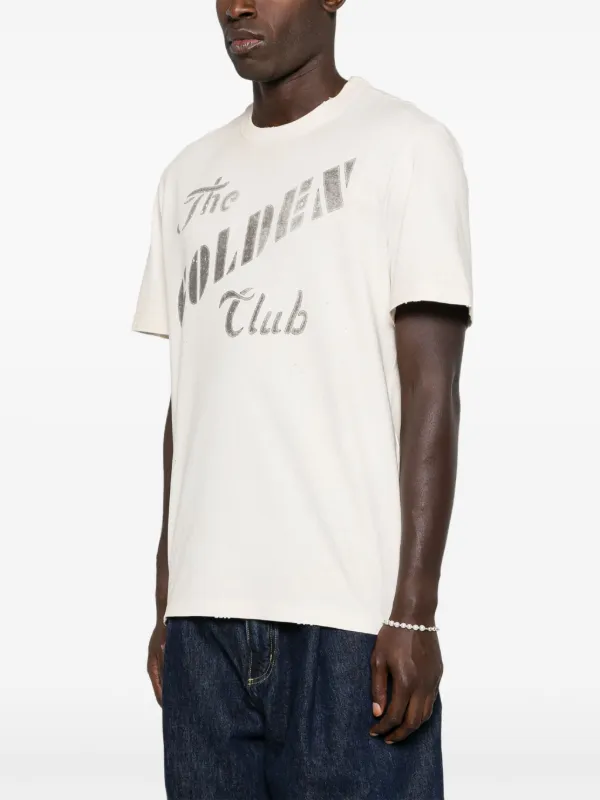 Tシャツ・カットソー GOLDEN GOOSE Men T Shirts GMP01220 P00187311421 Beige Golden Goose Printed Cotton T-shirt | Neutrals | FARFETCH