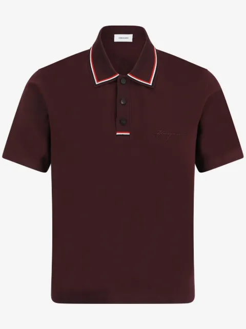 Ferragamo autograph polo shirt