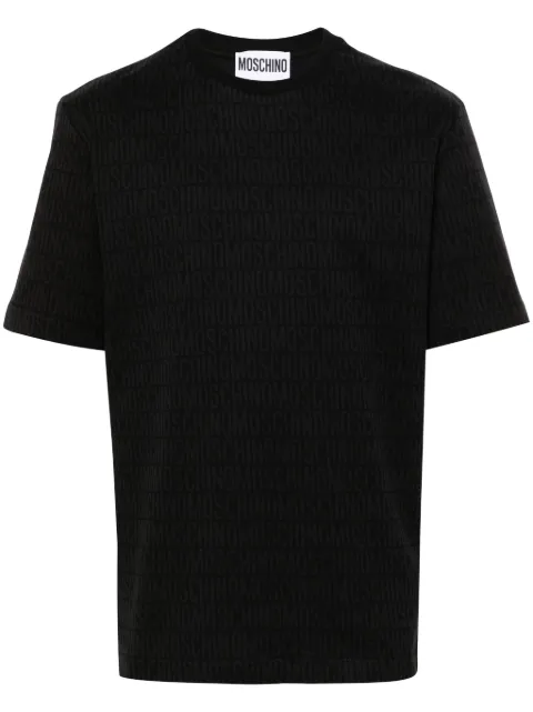 Moschino playera con logo estampado