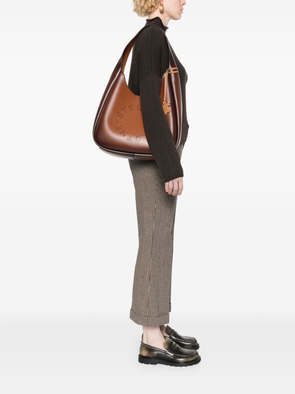 Shop Stella Mccartney Slouchy Tote Bag In Brown