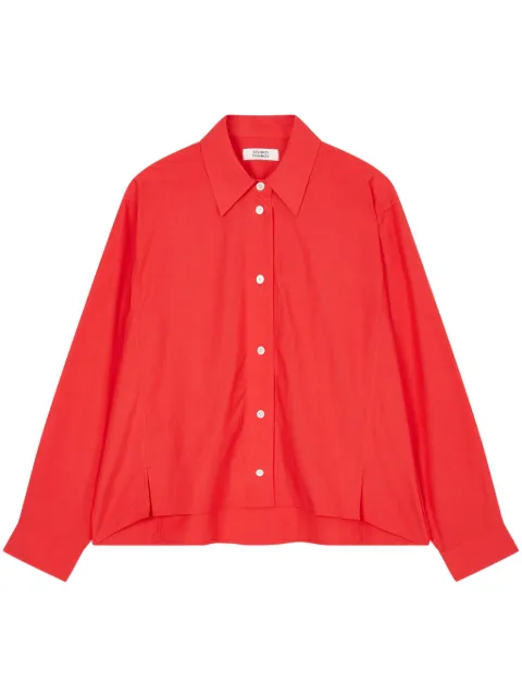 STUDIO TOMBOY slit-detailing shirt 