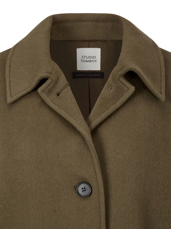 STUDIO TOMBOY Wool Coat | Brown | FARFETCH STUDIO TOMBOY Wool Coat | Brown | FARFETCH