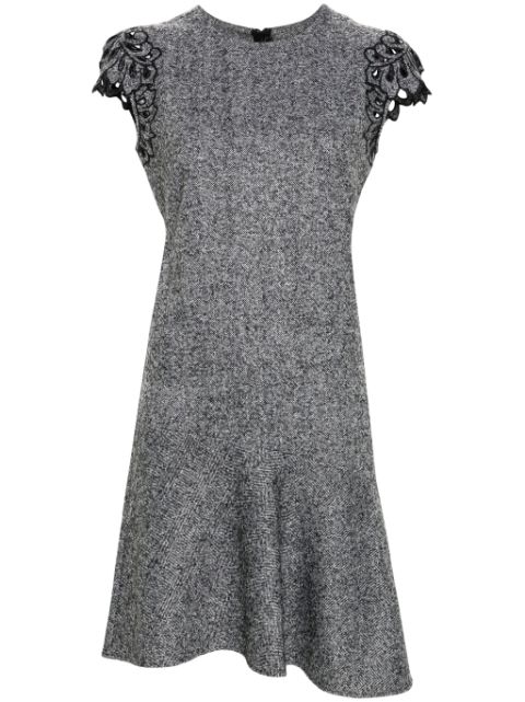 Ermanno Scervino herringbone mini dress