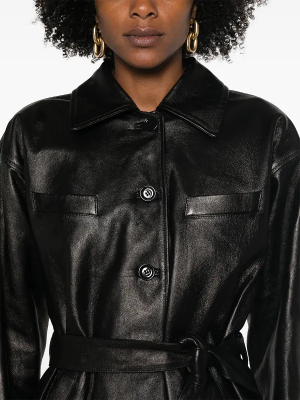 Dolce & Gabbana ブラックレザージャケット ブラックのメンズ レザージャケット ロゴプレート | Dolce&Gabbana®