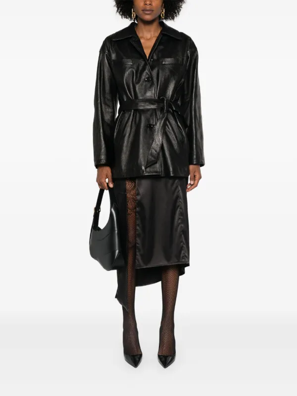 Dolce & Gabbana レザージャケット | ブラック | FARFETCH JP