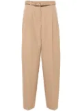 Jil Sander belted trousers - Brown