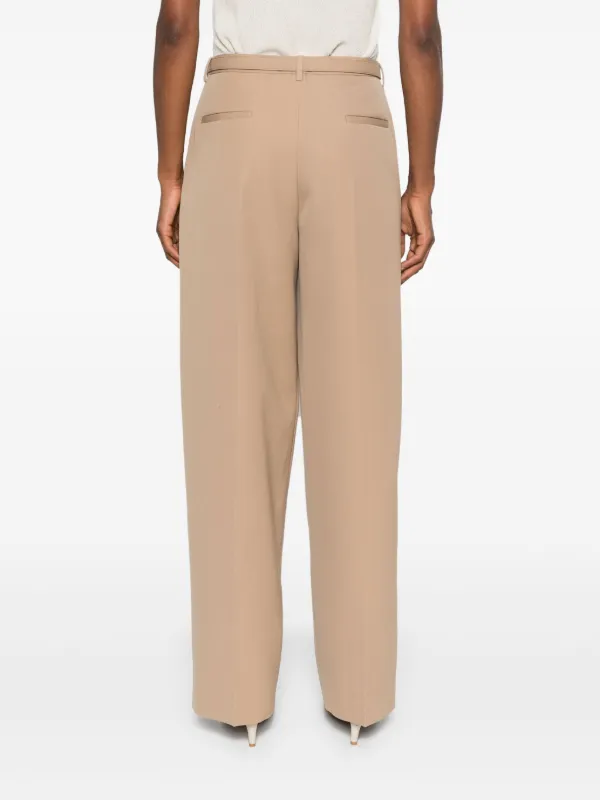 Jil Sander ベルテッド パンツ | ブラウン | FARFETCH JP