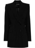 Dolce & Gabbana pinstripe-pattern blazer - Black