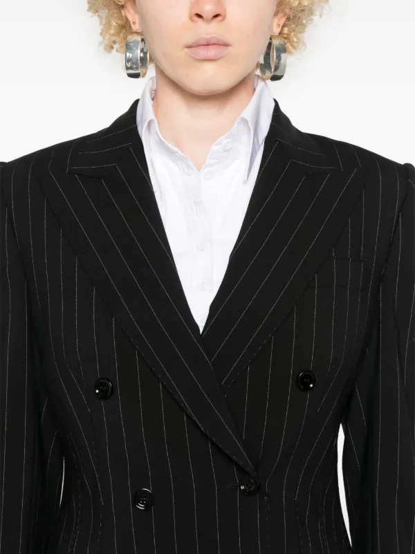 ◆直営店◆【Dolce&Gabbana】ピンストライプ ウールジャケット Dolce & Gabbana ピンストライプ ジャケット | ブラック