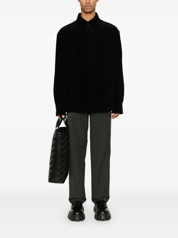 Jil Sander コーデュロイ シャツ | ブラック | FARFETCH JP