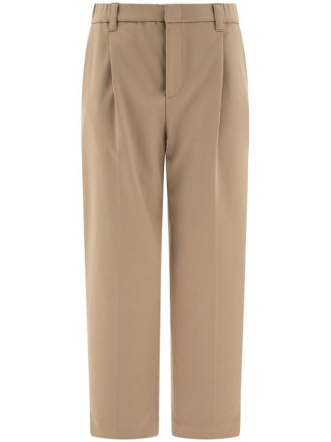 Brunello Cucinelli single-pleat straight-leg trousers Women