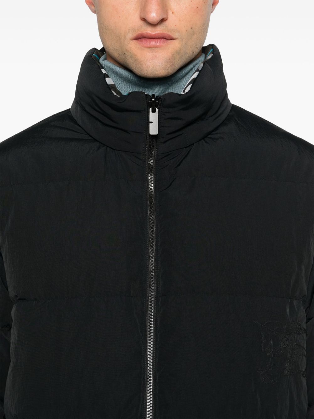 Cheap Burberry Vintage-check puffer jacket Men