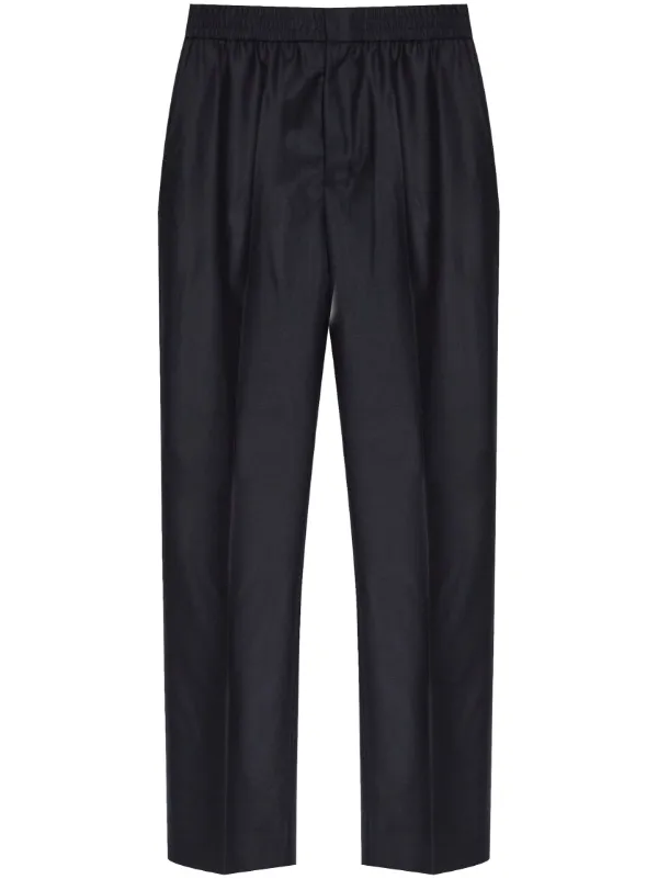 関税込み AMI PARIS ミッドナイトブルーのウールパンツ AMI Paris ウールパンツ | ブルー | FARFETCH JP