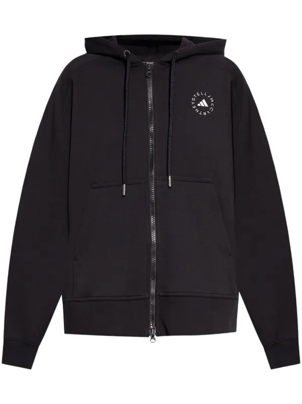Adidas By Stella McCartney Zip Hoodie Jacket Black FARFETCH