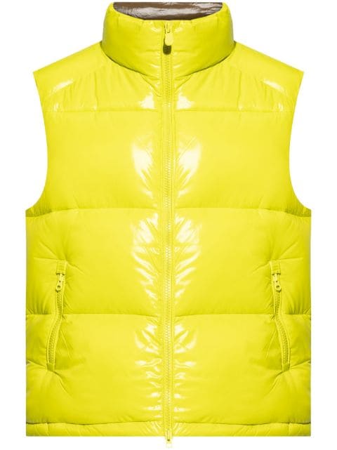 Save The Duck logo-patch padded gilet 