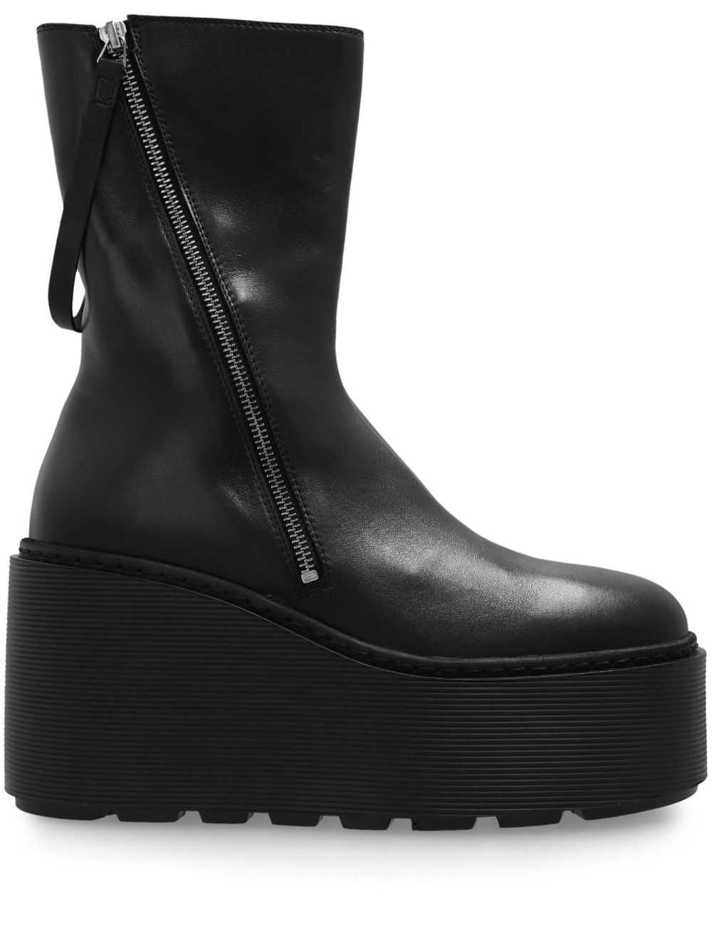 Vic Matie leather ankle boots Black