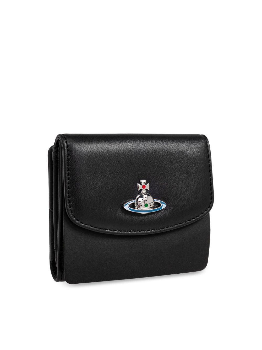 Shop Vivienne Westwood Orb Wallet In Black