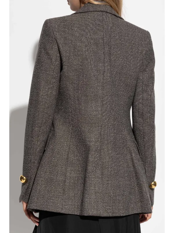 AMI Paris single-breasted Blazer | Brown | FARFETCH