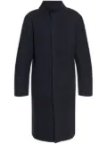 Emporio Armani concealed-fastening coat - Blue