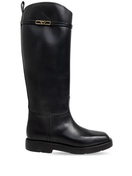 Bottes en cuir - Emporio Armani - Modalova