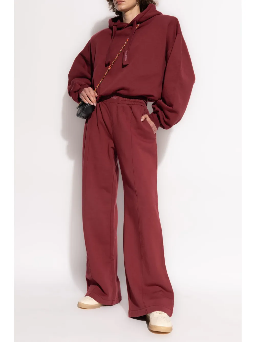 Halfboy logo-print track pants - Rood