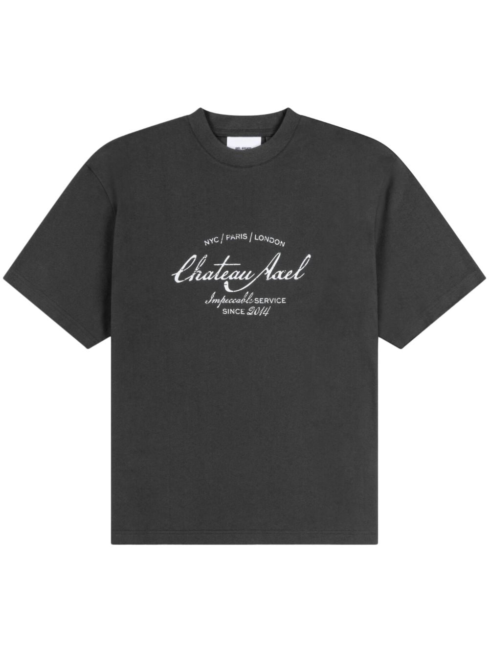 Shop Axel Arigato Château Axel T-shirt In Grey