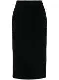 Alessandra Rich tweed bouclé midi skirt - Black