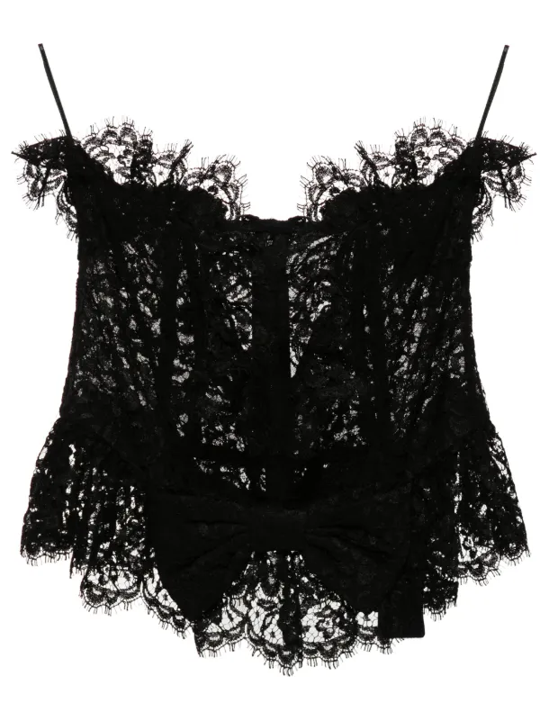 【最終価格】her praha / Flowing ribbon bustier 最終価格】her praha / Flowing ribbon bustier