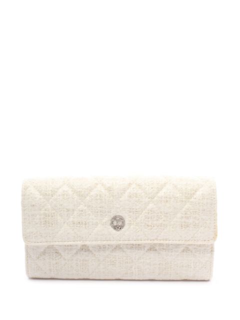 HOT SALE CHANEL 2012-2013 CC Tweed wallet Women