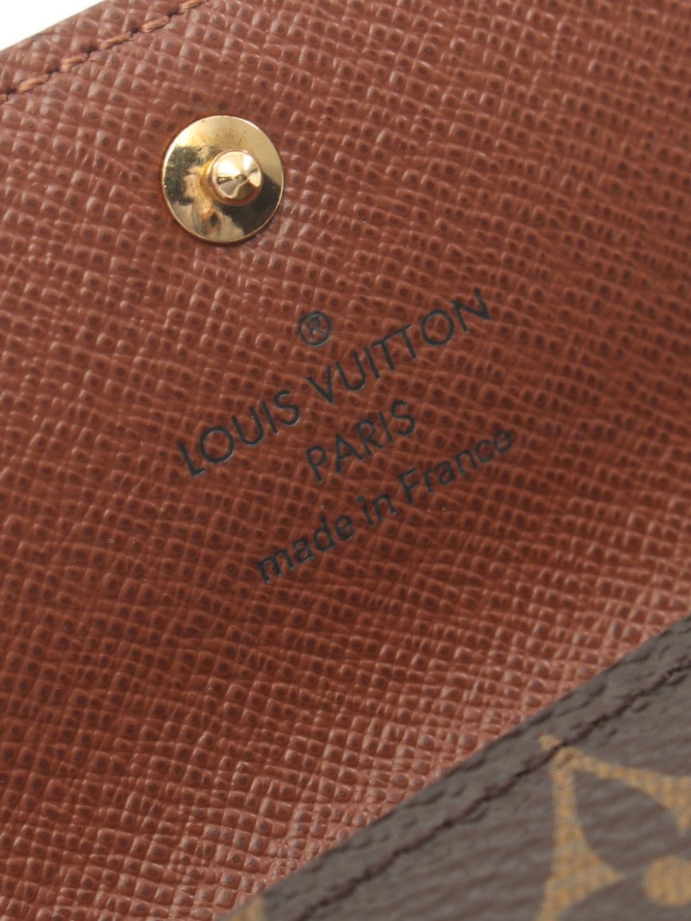 Pre-owned Louis Vuitton 2016 Monogram Keycase In 褐色