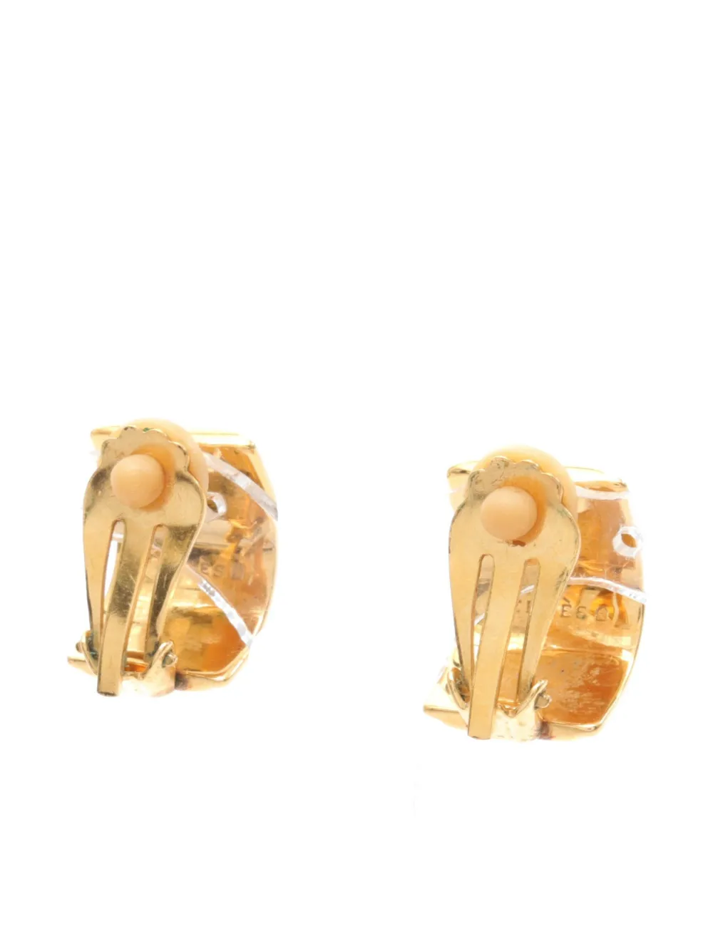 Hermès Pre-Owned 2010s Cloisonne clip-on earrings - Goud