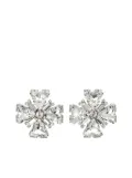 Alessandra Rich Square Cross earrings - Silver