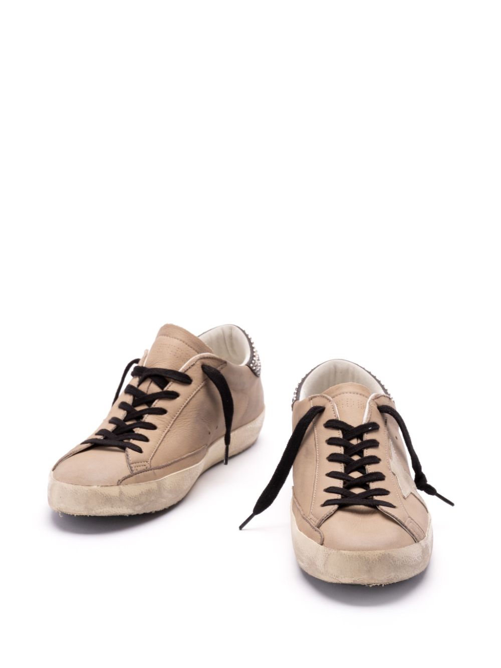 Golden Goose Rhinestone-embellished trainers Neutrals