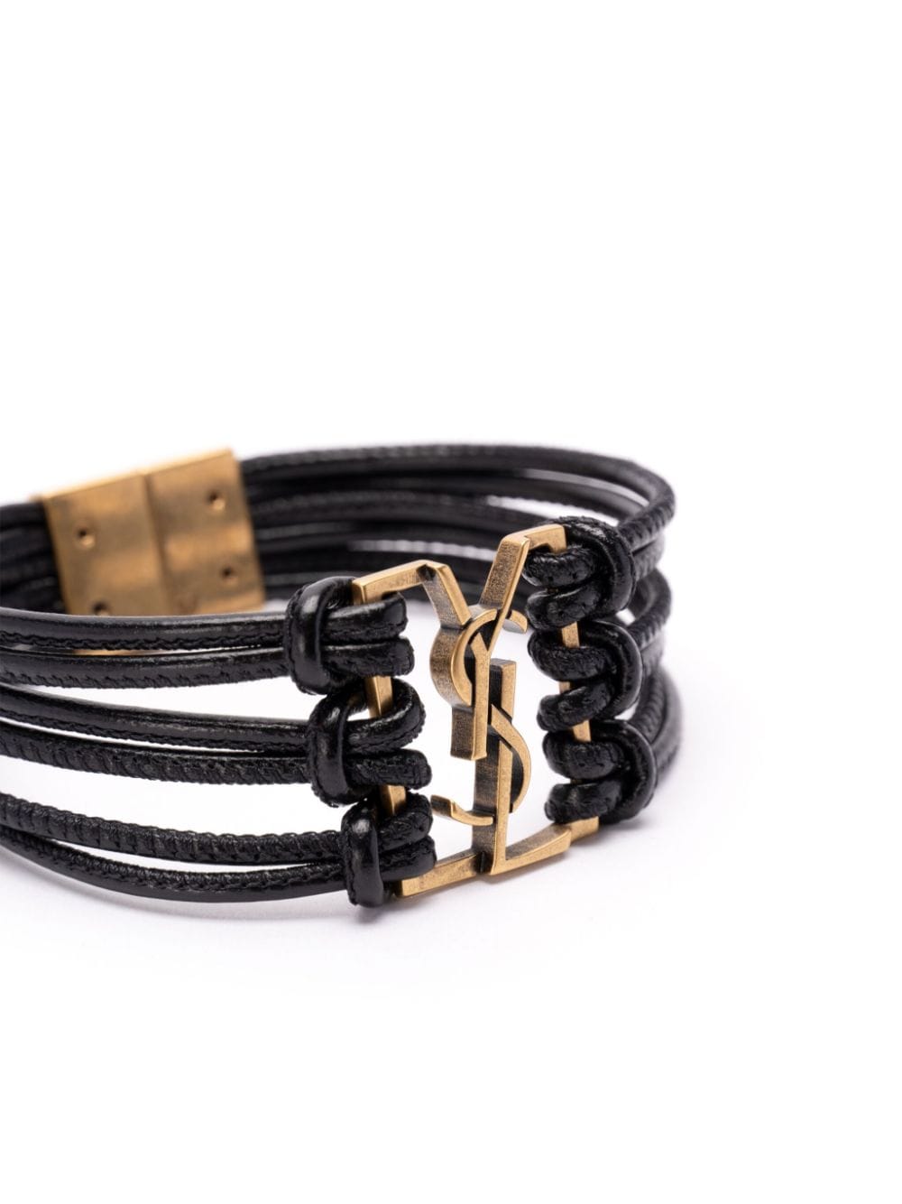 Saint Laurent Babylone Cord bracelet - Zwart